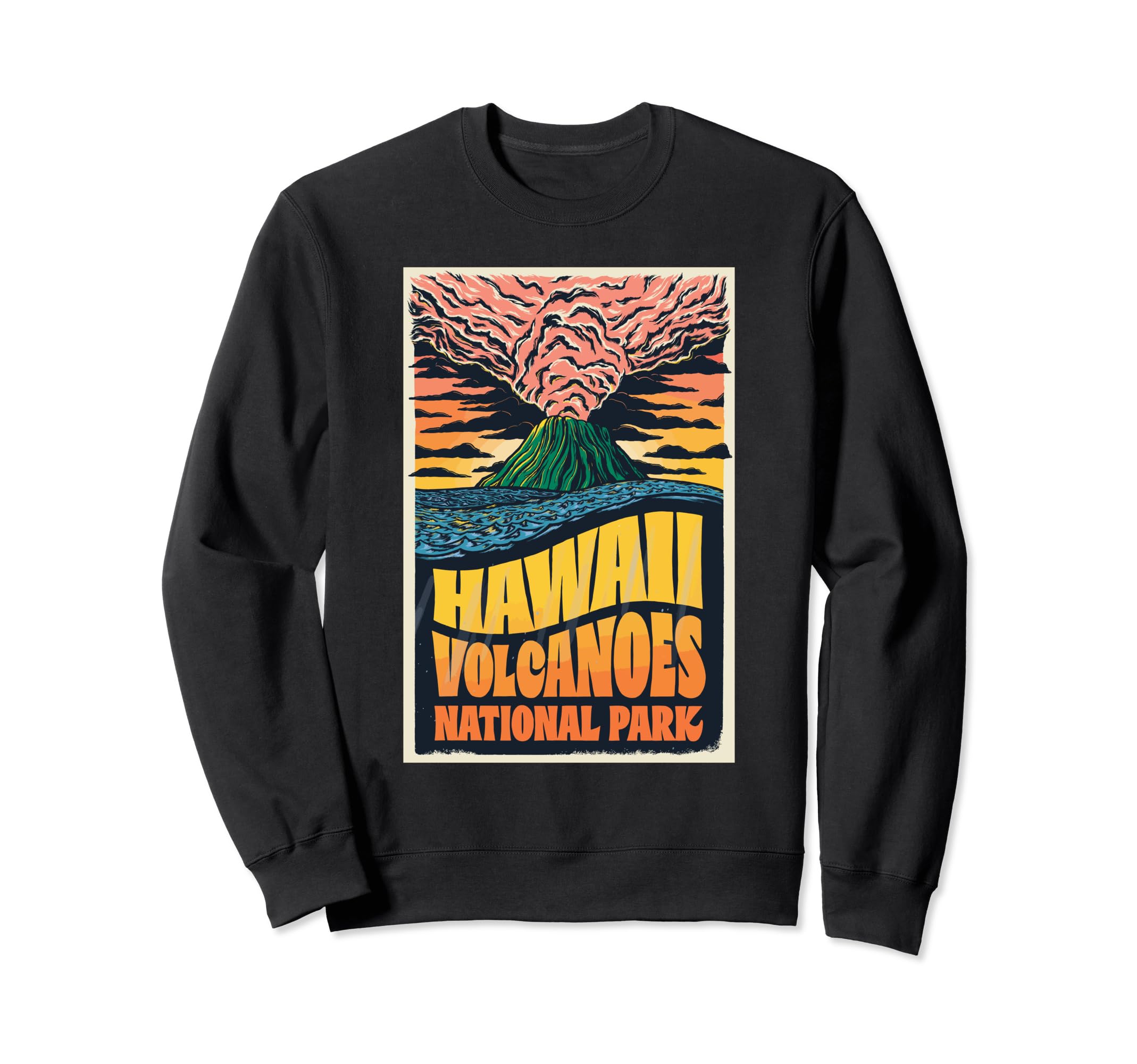 Hawaii Volcanoes National Park Sweatshirt - Minimalist Print for Adults - T-Shirt, Sweatshirt, Hoodie
