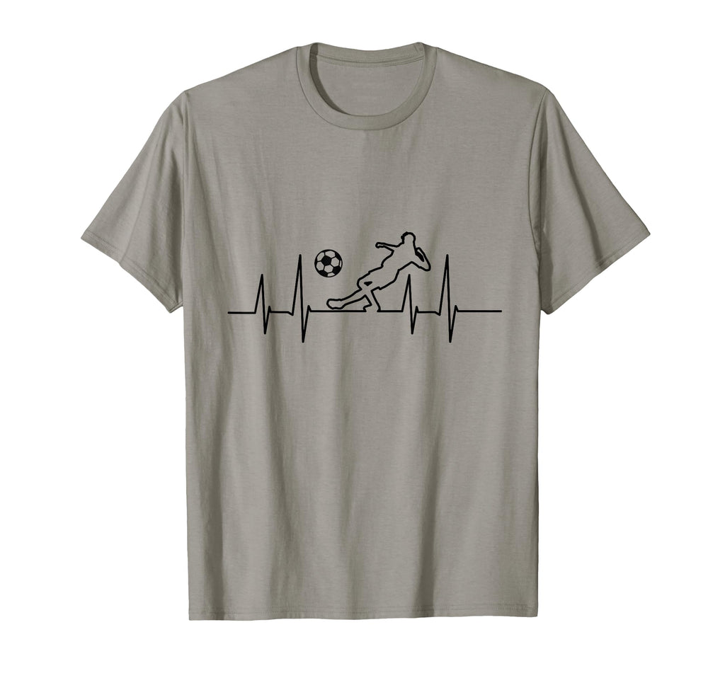 Heartbeat Soccer T-Shirt - Fun Novelty Design for Adults - T-Shirt, Sweatshirt, Hoodie