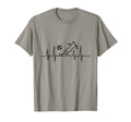 Heartbeat Soccer T-Shirt - Fun Novelty Design for Adults - T-Shirt, Sweatshirt, Hoodie