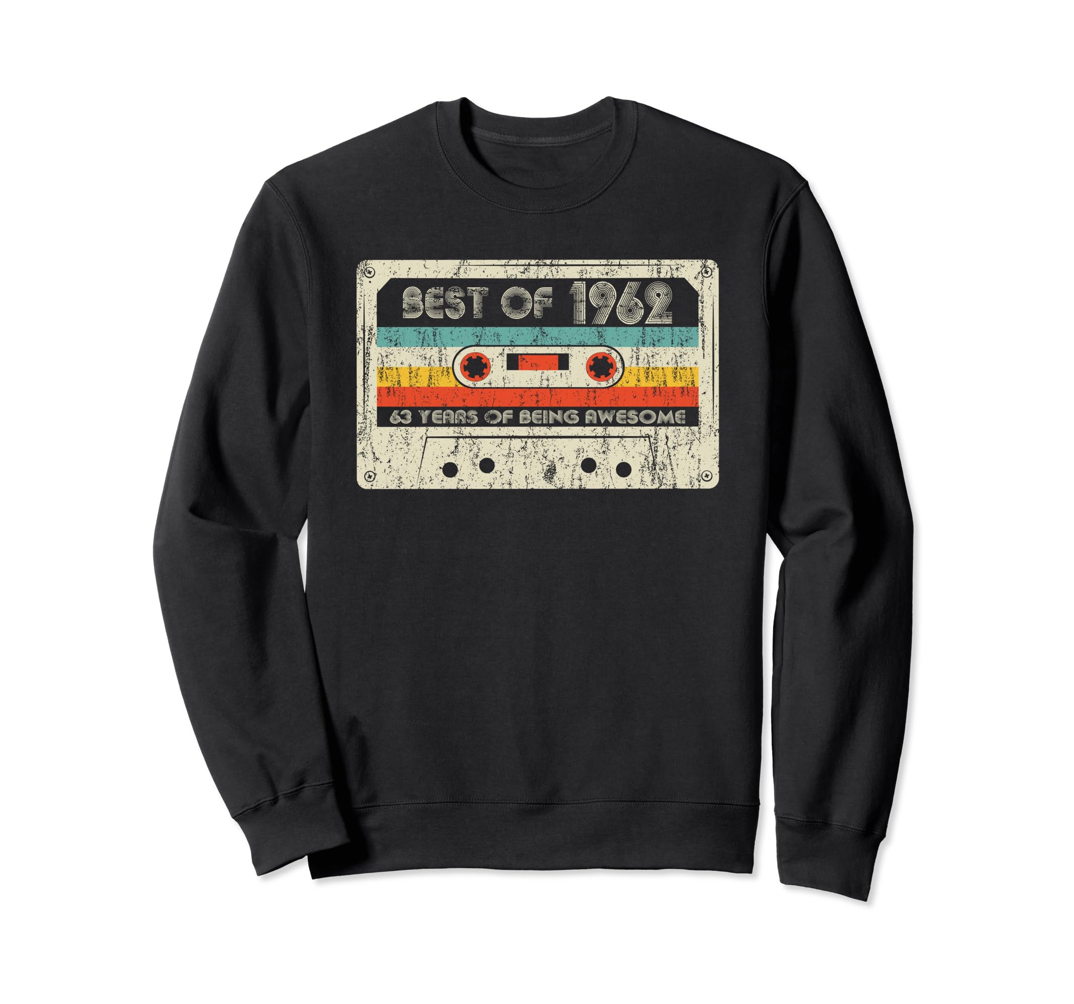 Best 1962 1962 Birthday Cassette Tape Sweatshirt - Trendy Graphic Unisex - T-Shirt, Sweatshirt, Hoodie