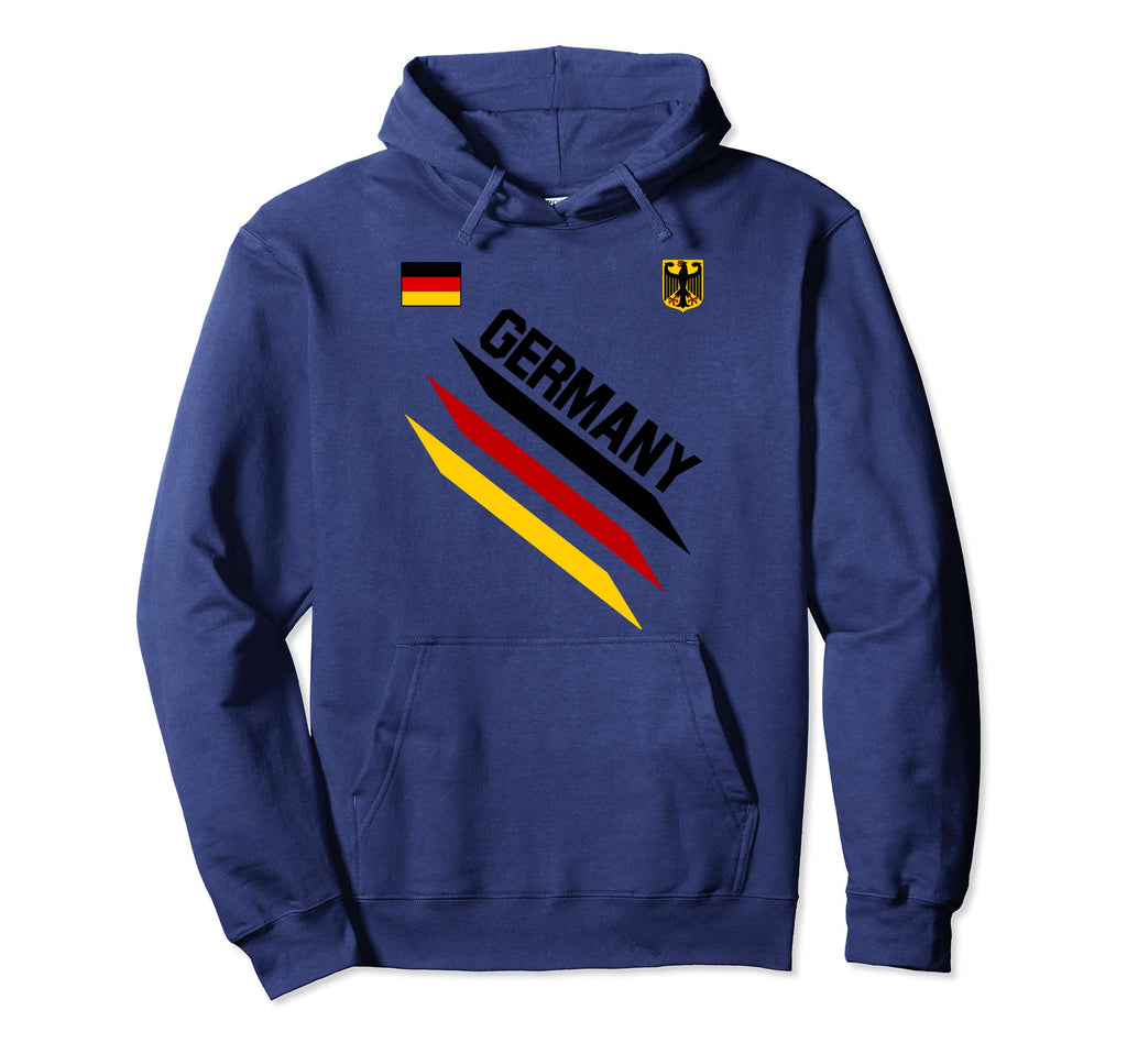 German Football Soccer Ball Travel Hoodie - Minimalist Print for Adults - T-Shirt, Sweatshirt, Hoodie