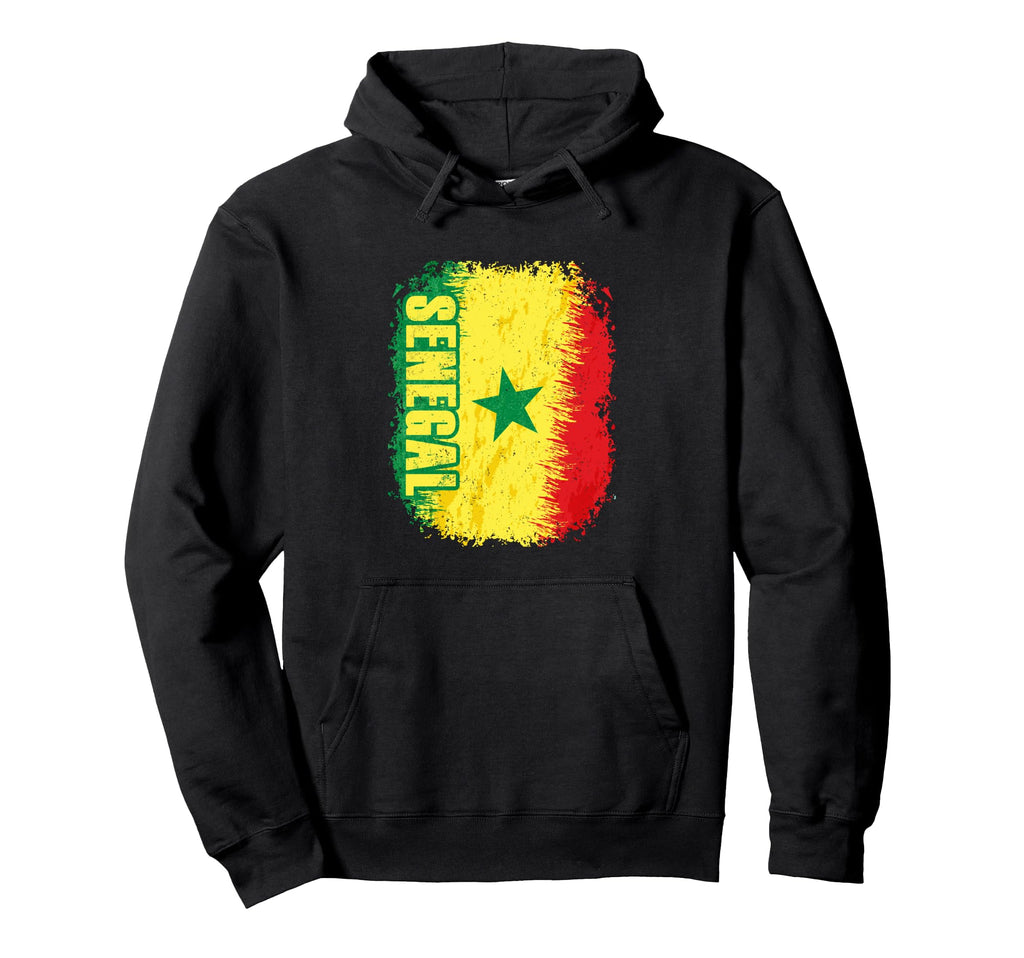 Senegal Flag Football Fan Soccer Hoodie - Aesthetic Graphic for Adults - T-Shirt, Sweatshirt, Hoodie