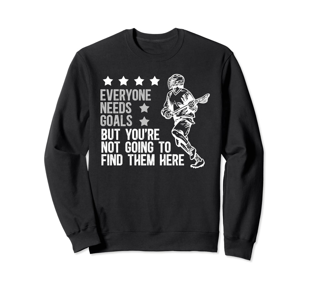 Lacrosse Keeper Funny Lacrosse Sweatshirt - Graphic Print for Adults - T-Shirt, Sweatshirt, Hoodie