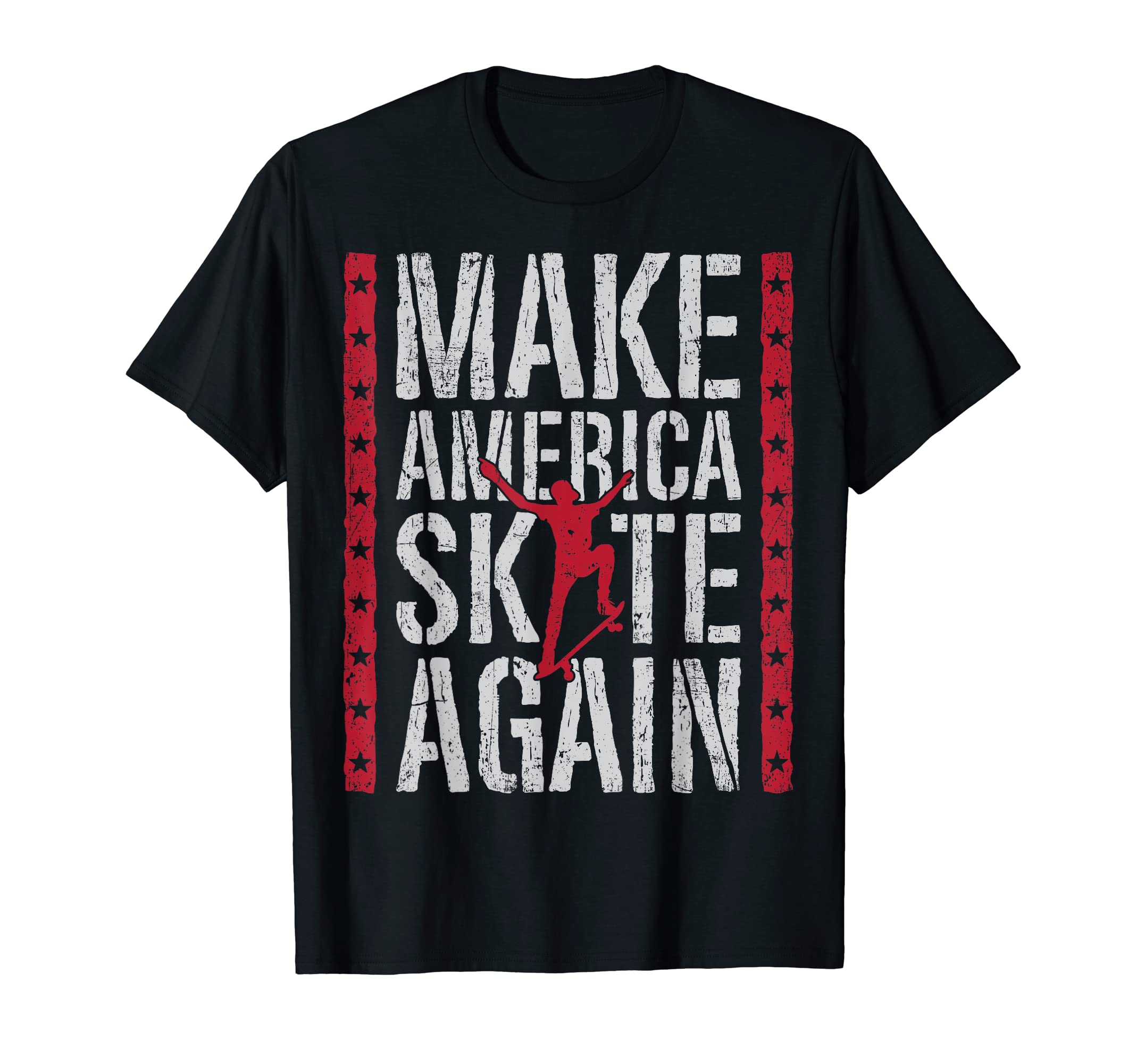 Skateboard Make America Skate Again T-Shirt - Aesthetic Graphic for Adults - T-Shirt, Sweatshirt, Hoodie