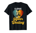 Roller Skating Skate 1970S I Love Roller T-Shirt - Trendy Graphic Men Women - T-Shirt, Sweatshirt, Hoodie