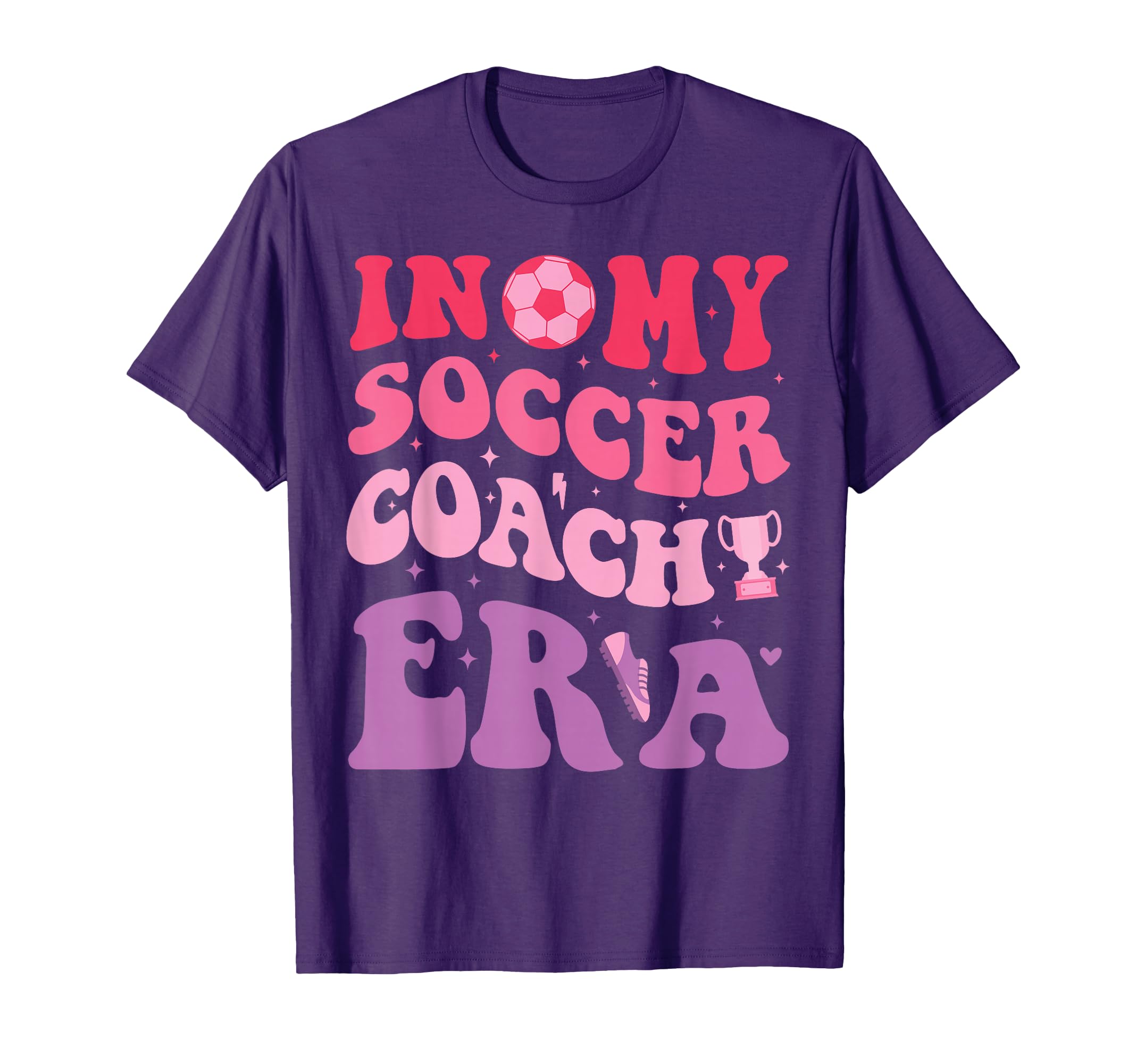 Groovy My Soccer Coach Era Soccer T-Shirt - Custom Art Print for Adults - T-Shirt, Sweatshirt, Hoodie