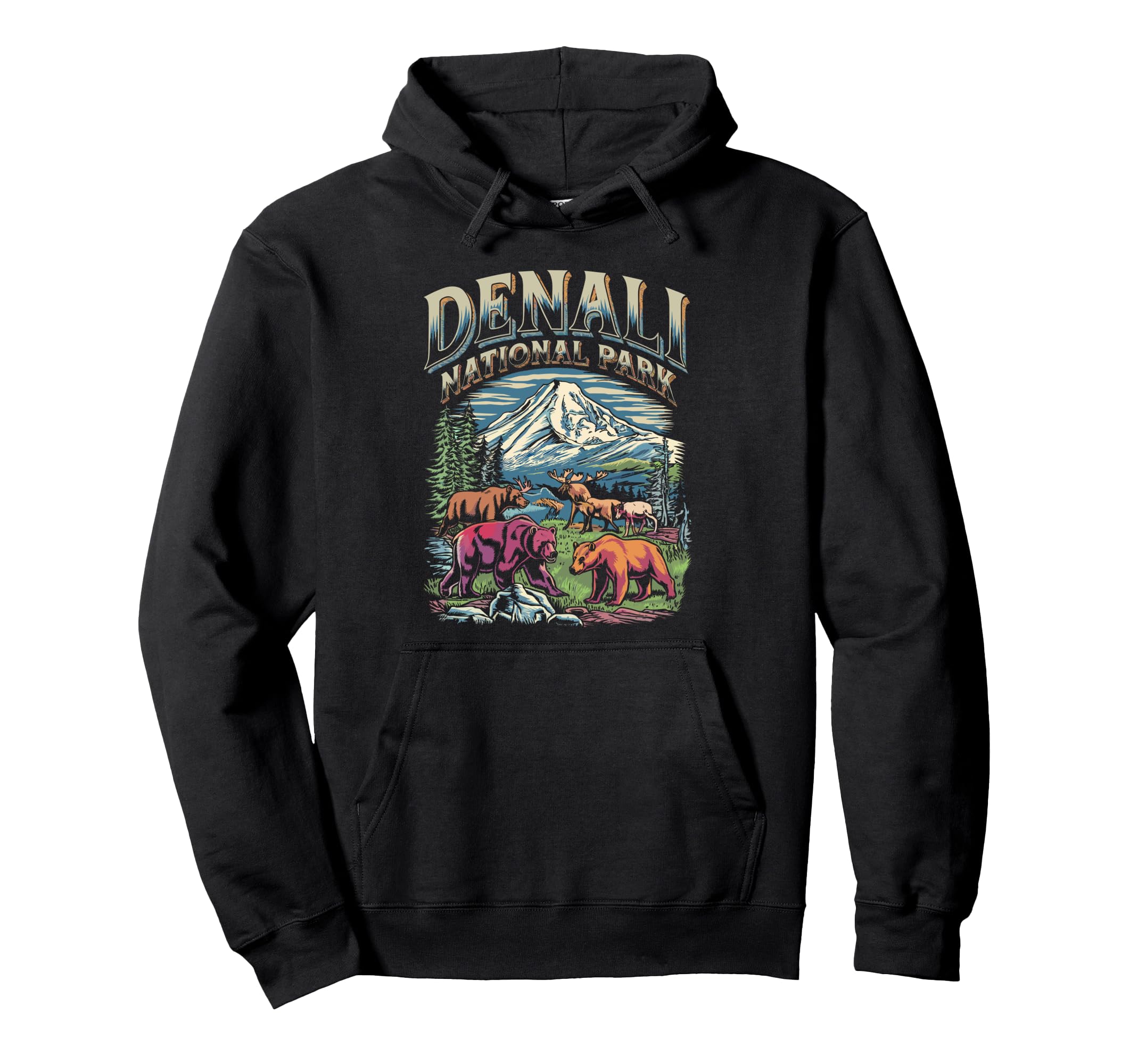 Denali National Park Hoodie - Custom Art Print for Adults - T-Shirt, Sweatshirt, Hoodie