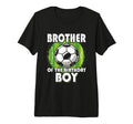 Brother Birthday Soccer Player Tri Blend T-Shirt - Custom Art Print Unisex - T-Shirt, Sweatshirt, Hoodie