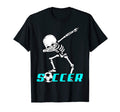 Dabbing Skeleton Soccer Halloween T-Shirt - Novelty Apparel Men Women - T-Shirt, Sweatshirt, Hoodie