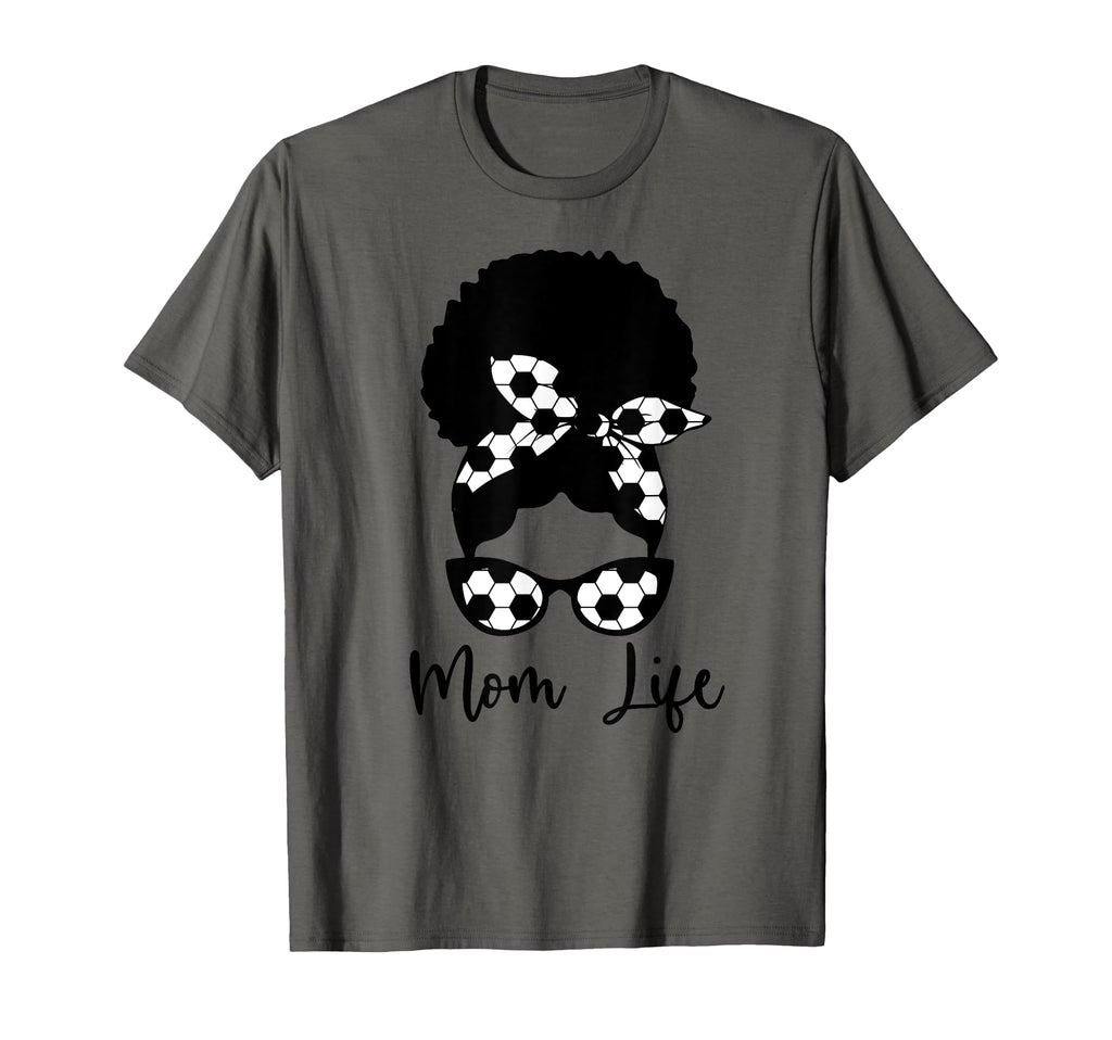 Soccer Mom Black Mom African American T-Shirt - Aesthetic Graphic Unisex - T-Shirt, Sweatshirt, Hoodie