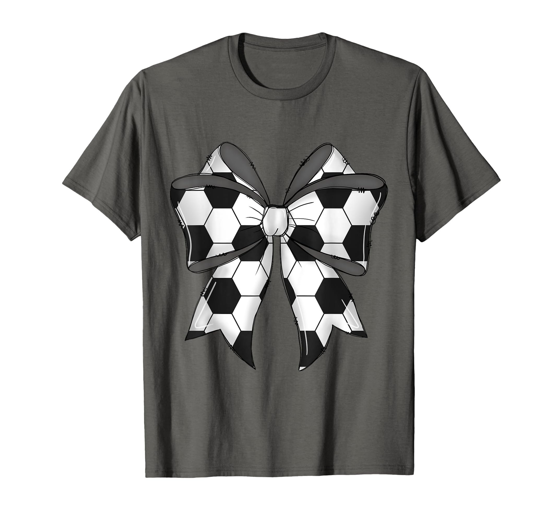 Coquette Bow Funny Soccer Ball Mom Life T-Shirt - Aesthetic Graphic Unisex - T-Shirt, Sweatshirt, Hoodie