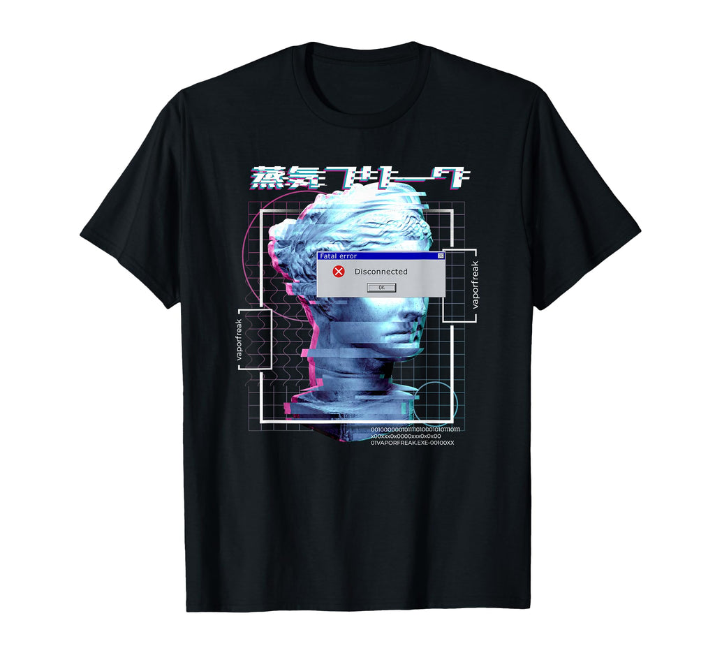 Japanese Aesthetic Fatal Error Vaporwave T-Shirt - Novelty Apparel Unisex - T-Shirt, Sweatshirt, Hoodie