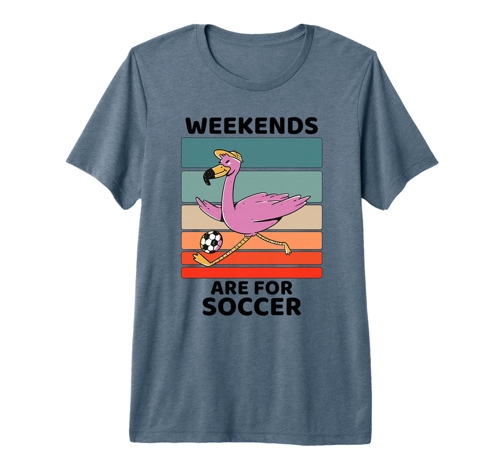 Flamingo Lover Weekends Are Soccer T-Shirt - Aesthetic Graphic Men Women - T-Shirt, Sweatshirt, Hoodie