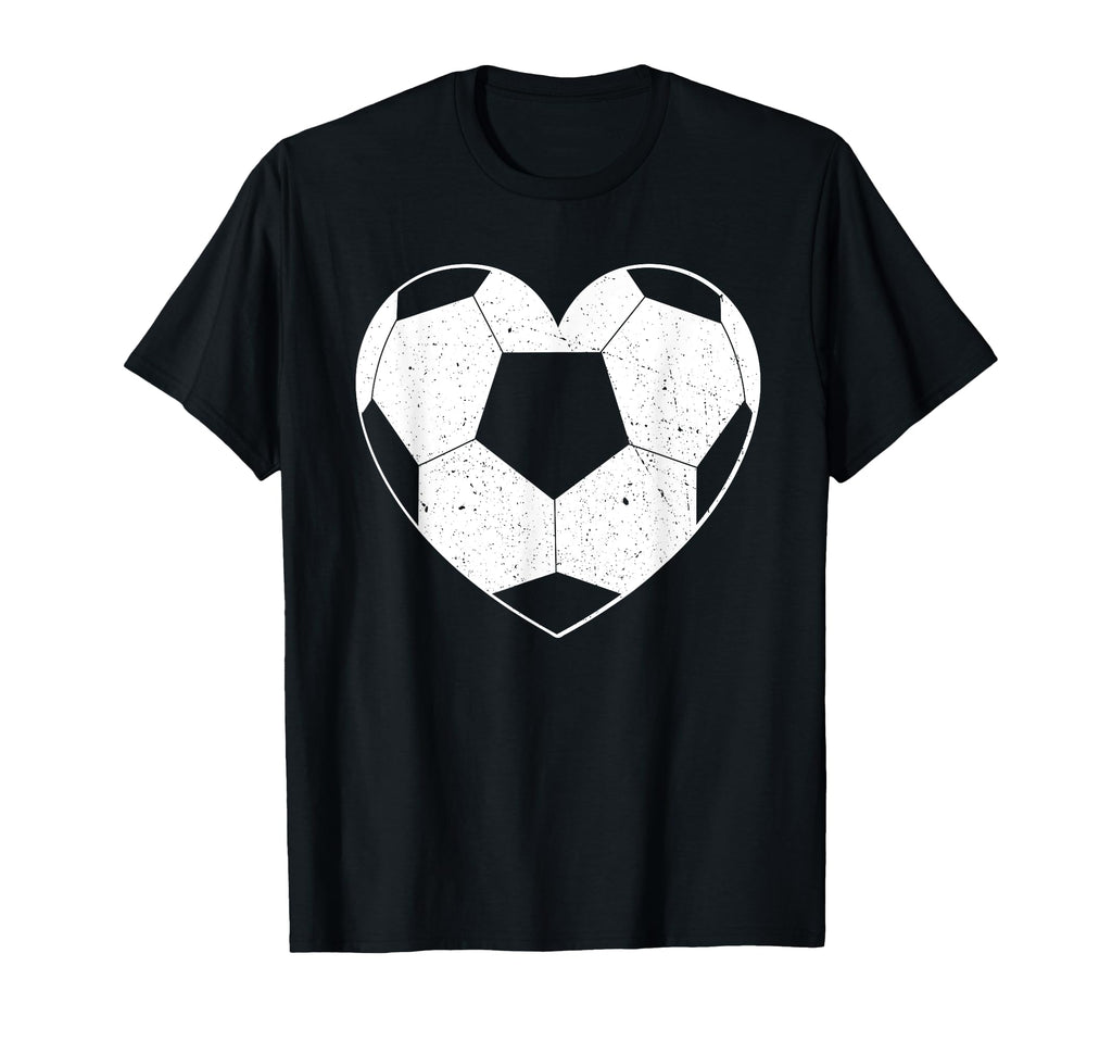 Soccer Ball Heart Soccer Shirts T-Shirt - Minimalist Print Men Women - T-Shirt, Sweatshirt, Hoodie