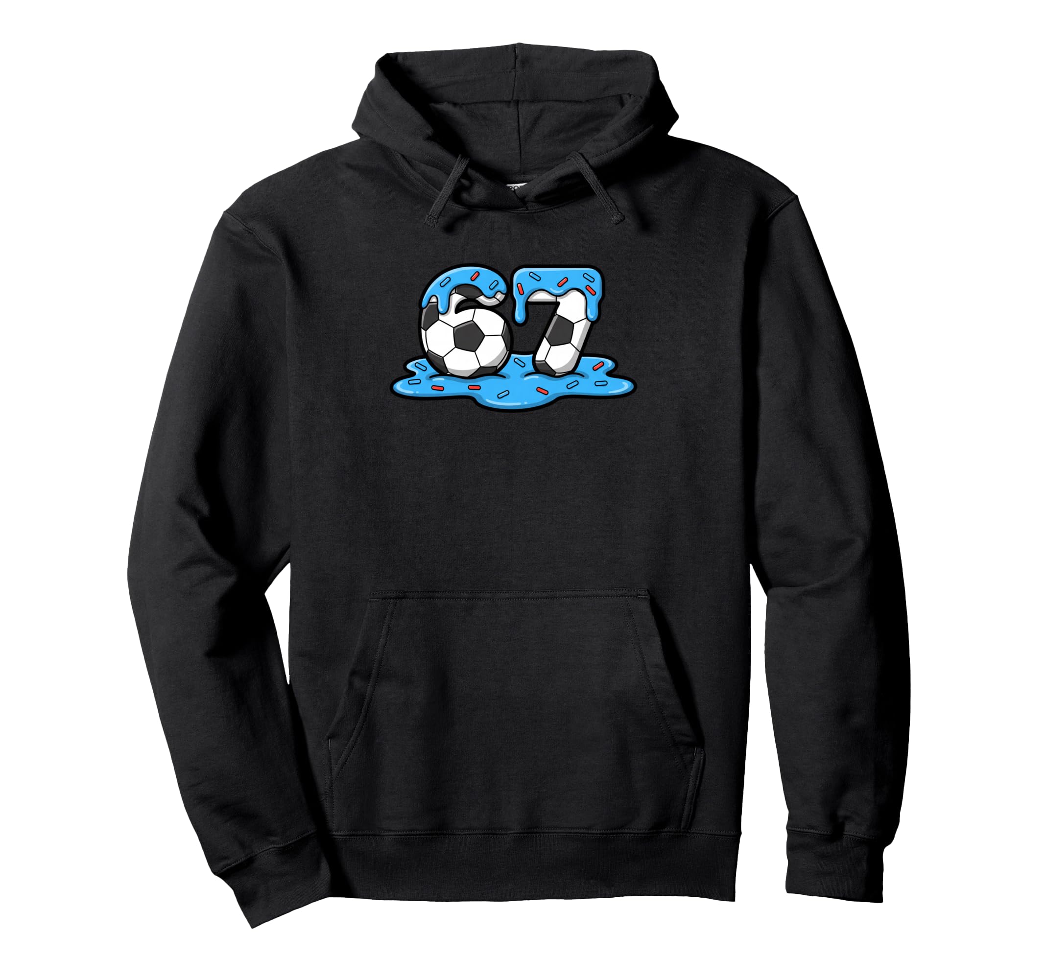67 Soccer Number 67 Frosting Hoodie - Custom Art Print for Adults - T-Shirt, Sweatshirt, Hoodie