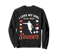 Love My Valentines Day Soccer Sweatshirt - Minimalist Print for Adults - T-Shirt, Sweatshirt, Hoodie