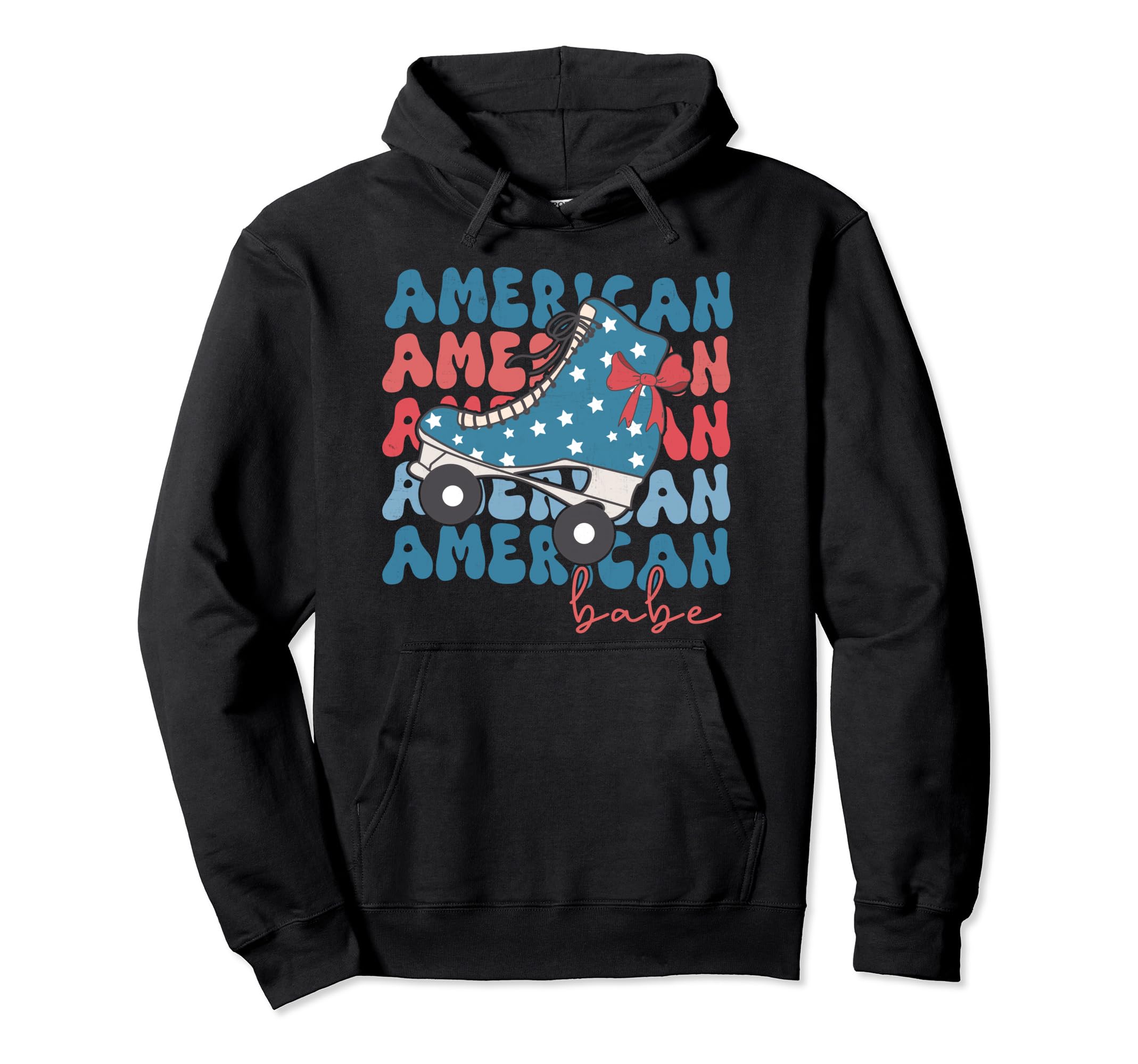July 4Th Roller Skates American Flag Hoodie - Custom Art Print for Adults - T-Shirt, Sweatshirt, Hoodie