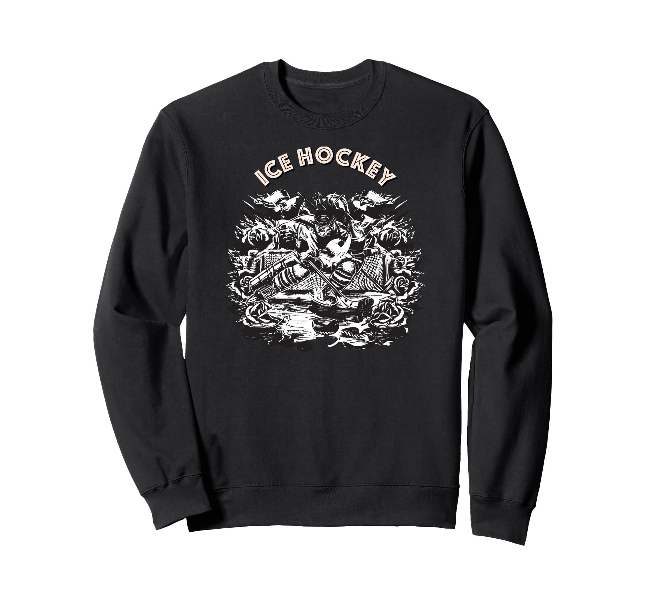Ice Hockey Goalkeeper Tattoo Puck Sweatshirt - Custom Art Print Unisex - T-Shirt, Sweatshirt, Hoodie