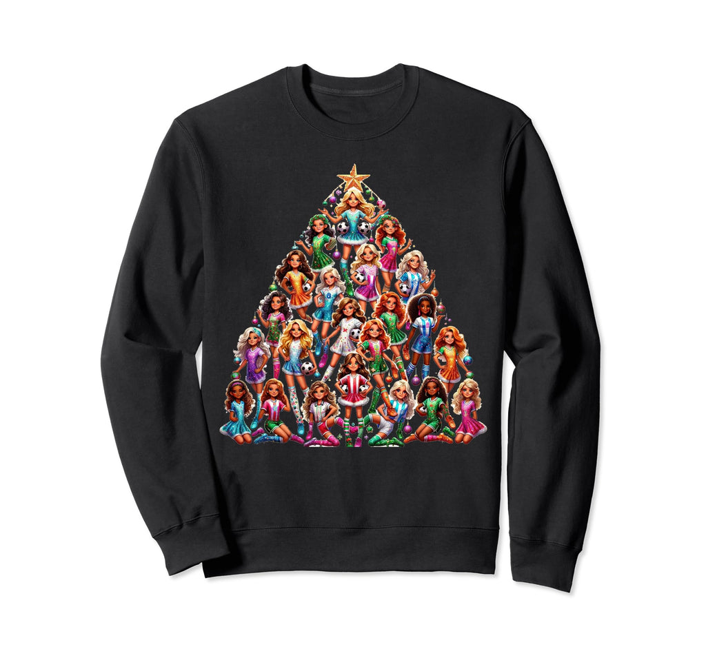 Soccer Tree Holiday Soccer Team Sweatshirt - Aesthetic Graphic for Adults - T-Shirt, Sweatshirt, Hoodie