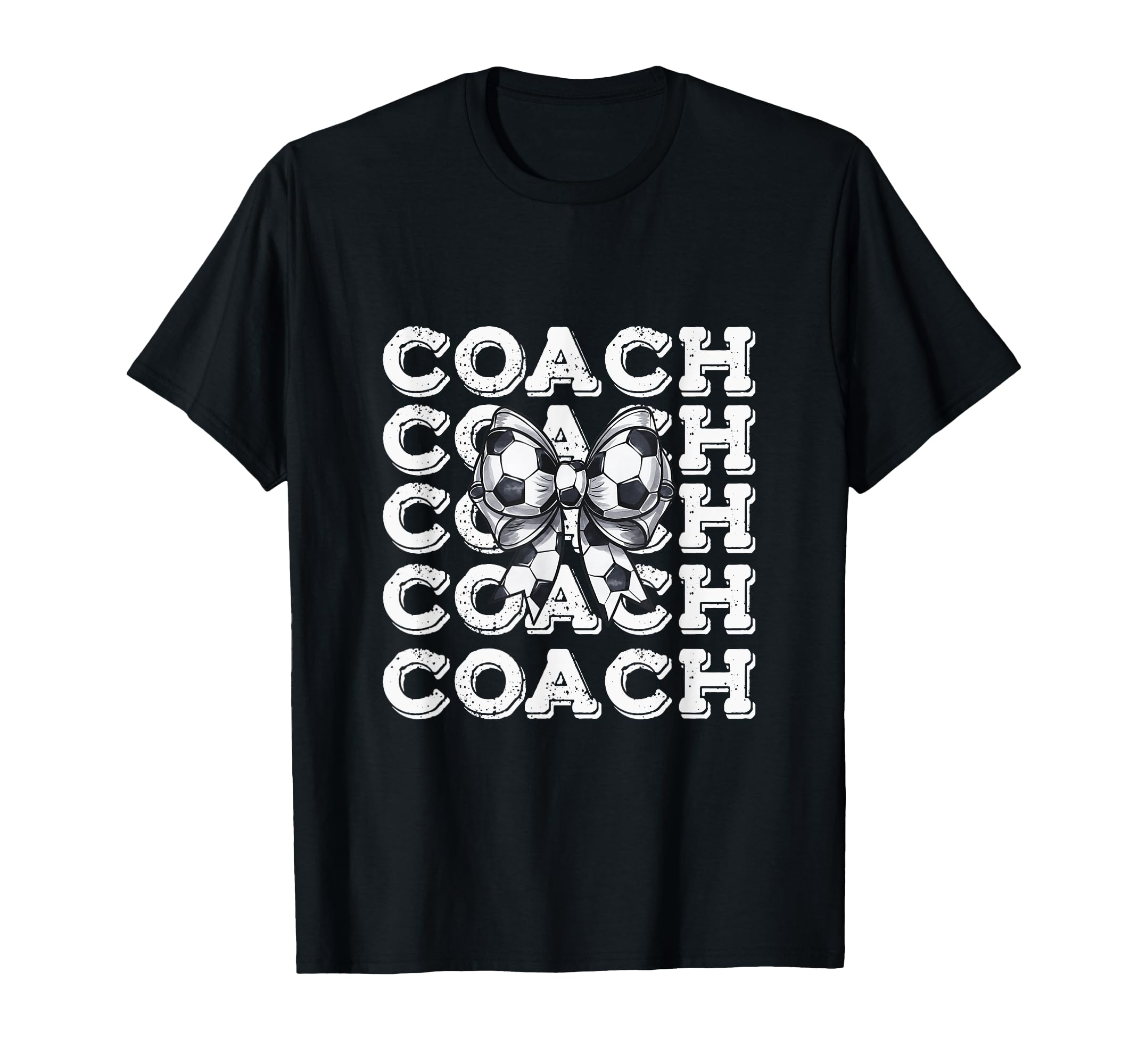 Coquette Soccer Coach Matching Family Bow T-Shirt - Custom Art Print Unisex - T-Shirt, Sweatshirt, Hoodie