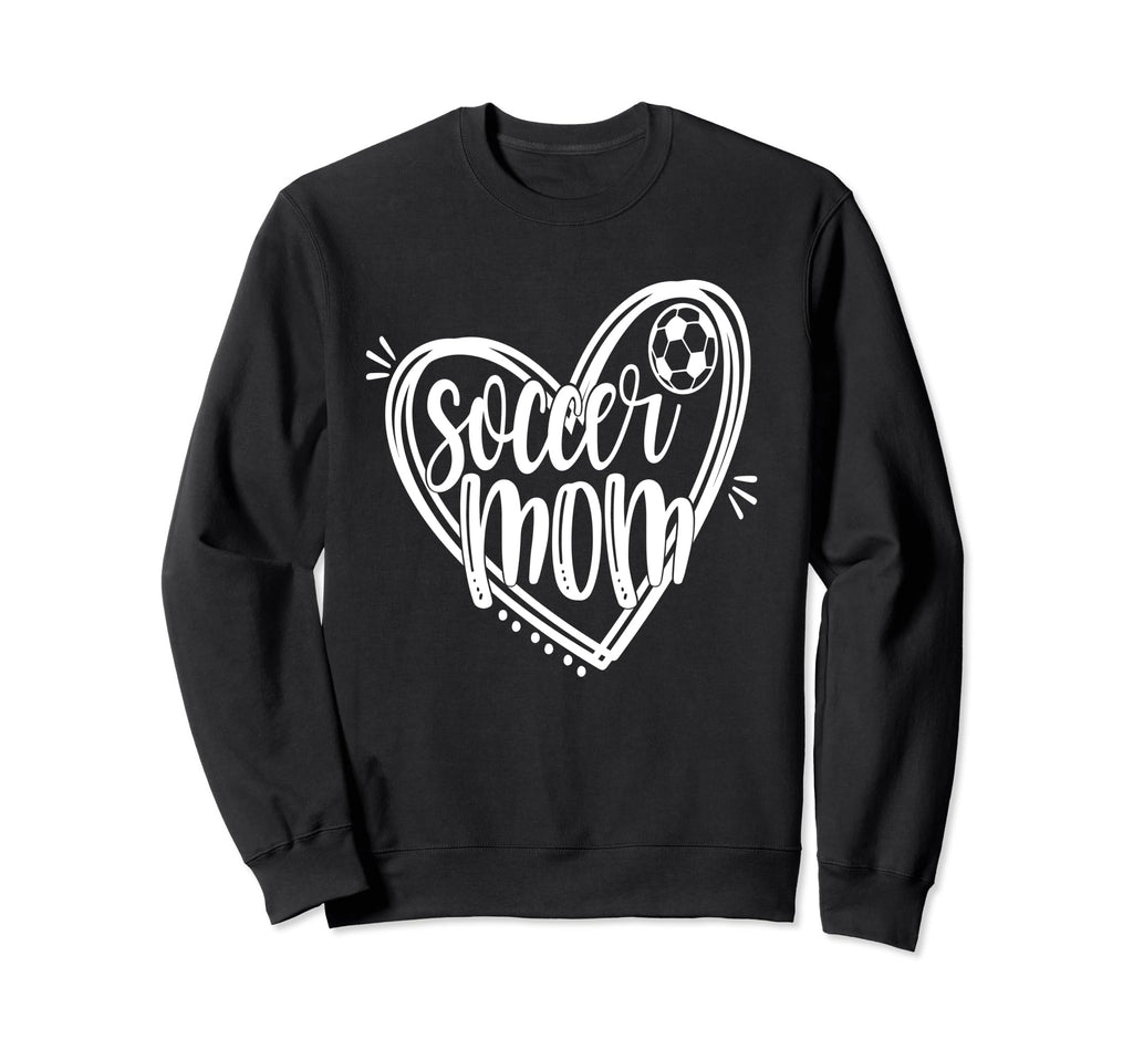 Mom Loves Soccer Heart Best Soccer Mom Sweatshirt - Graphic Print Men Women - T-Shirt, Sweatshirt, Hoodie