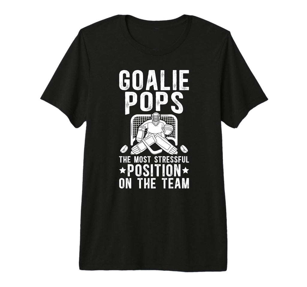 Mens Funny Hockey Goalie Pops Ice T-Shirt - Aesthetic Graphic for Adults - T-Shirt, Sweatshirt, Hoodie