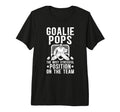 Mens Funny Hockey Goalie Pops Ice T-Shirt - Aesthetic Graphic for Adults - T-Shirt, Sweatshirt, Hoodie