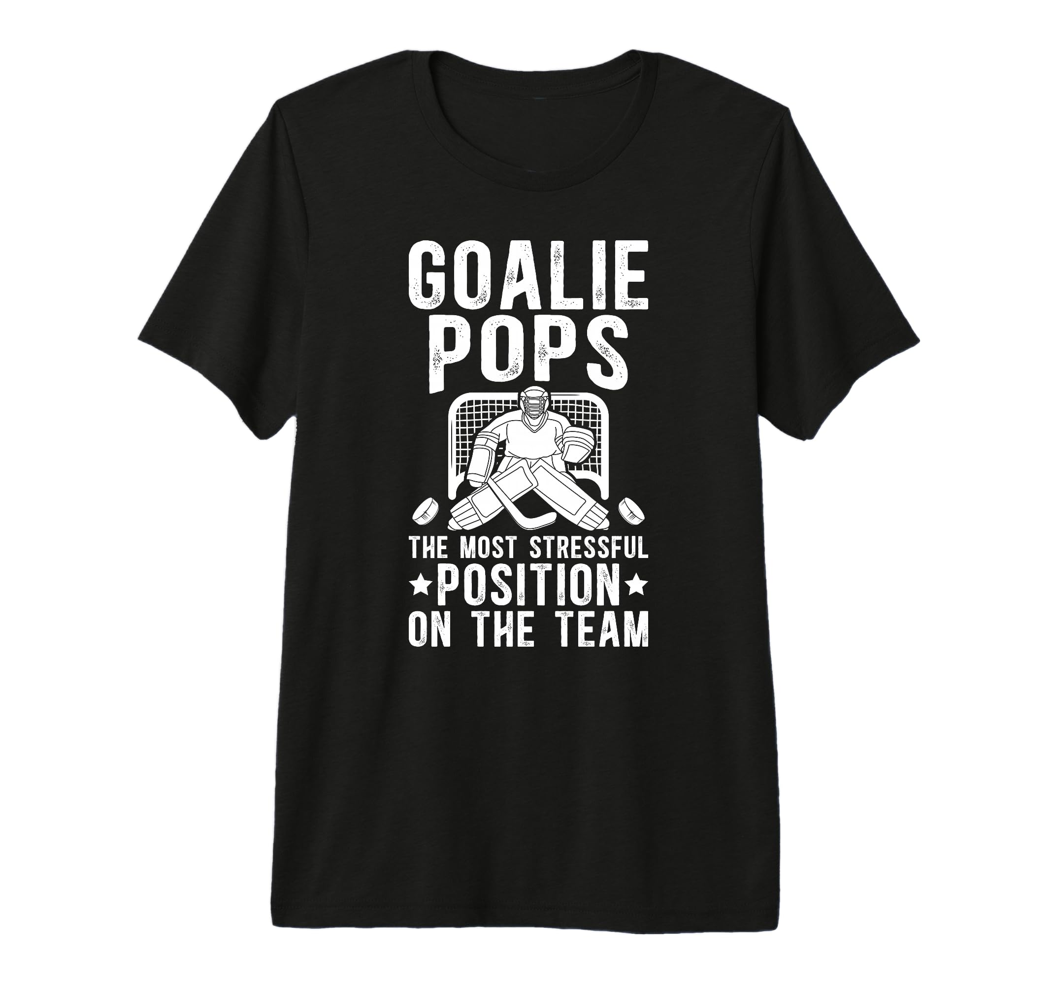 Mens Funny Hockey Goalie Pops Ice T-Shirt - Aesthetic Graphic for Adults - T-Shirt, Sweatshirt, Hoodie