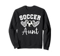 Soccer Aunt Matching Family Soccer Sweatshirt - Graphic Print Men Women - T-Shirt, Sweatshirt, Hoodie