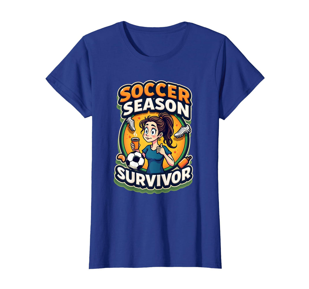 Soccer Season Survivor Funny Soccer Mom T-Shirt - Graphic Print Unisex - T-Shirt, Sweatshirt, Hoodie