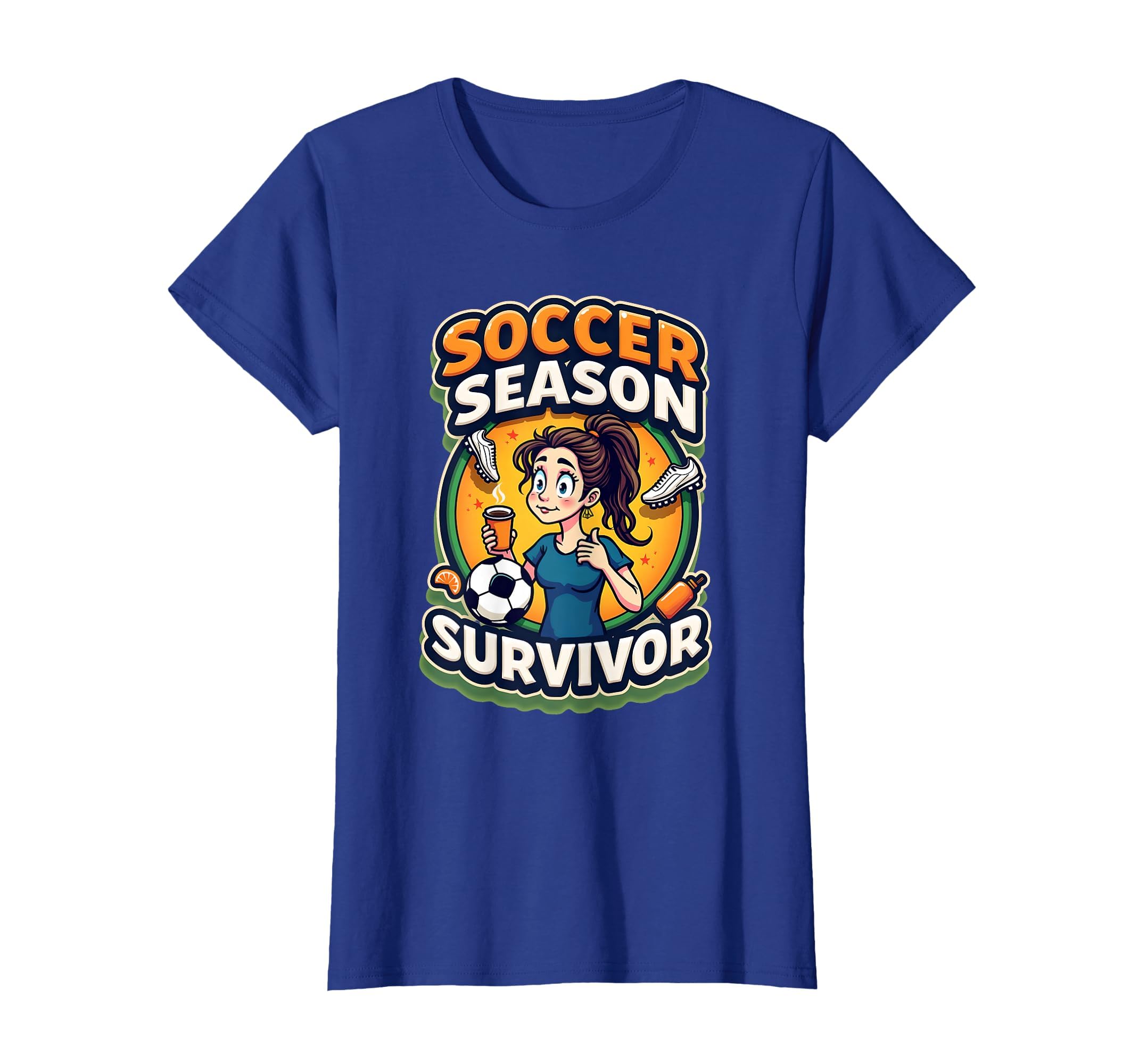 Soccer Season Survivor Funny Soccer Mom T-Shirt - Graphic Print Unisex - T-Shirt, Sweatshirt, Hoodie