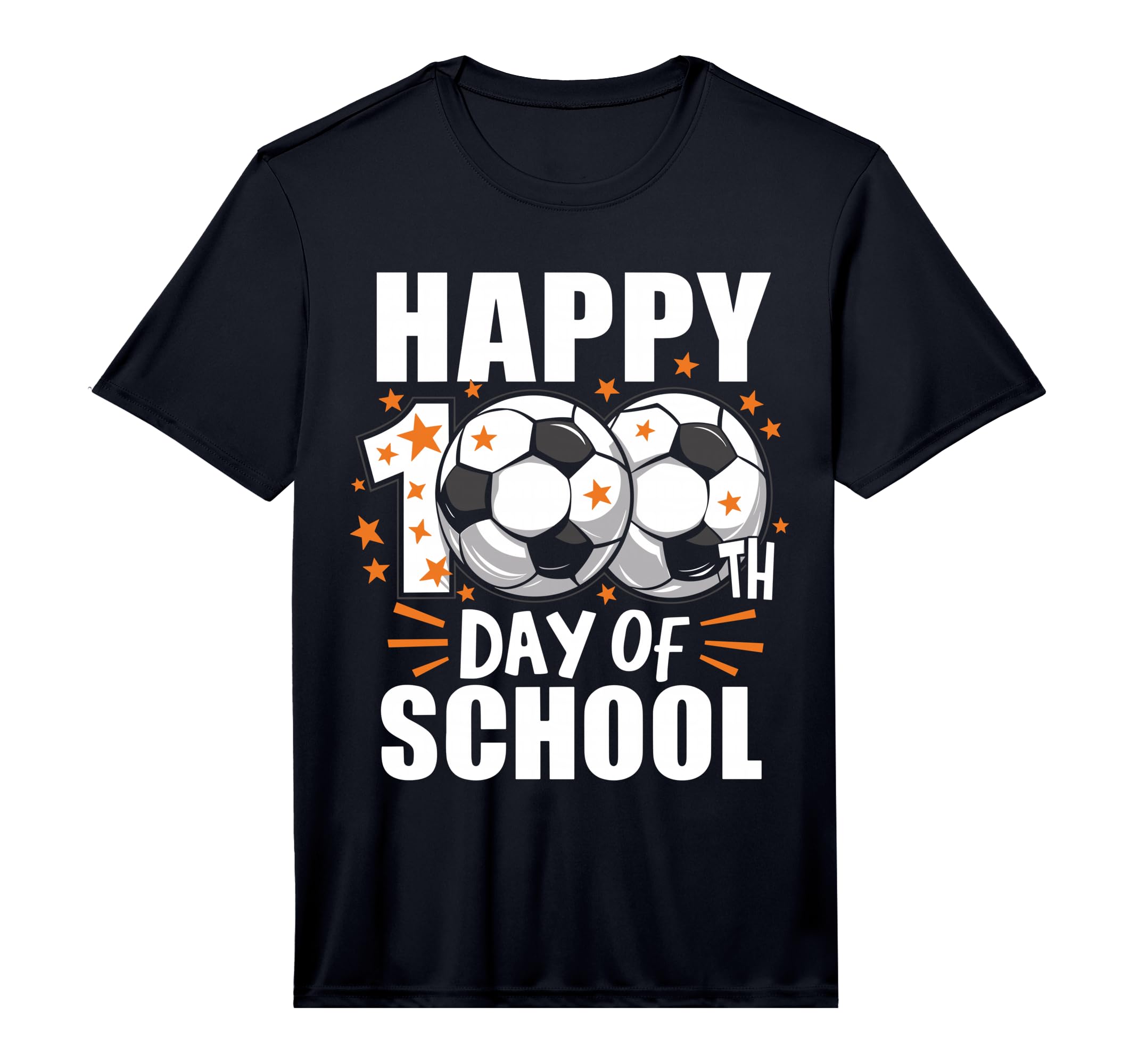 Soccer 100 Days School Soccer Ball T-Shirt - Fun Novelty Design for Adults - T-Shirt, Sweatshirt, Hoodie