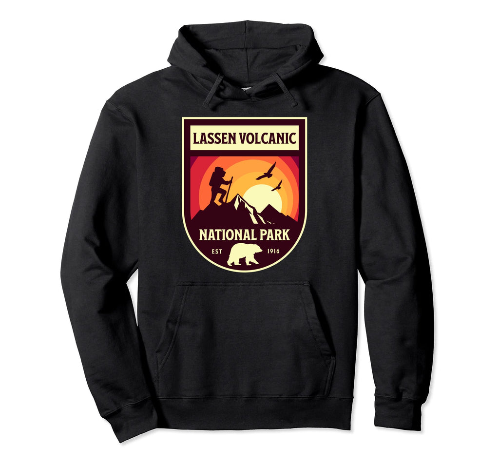 Lassen Volcanic California Nature Hiker Hoodie - Novelty Apparel Unisex - T-Shirt, Sweatshirt, Hoodie