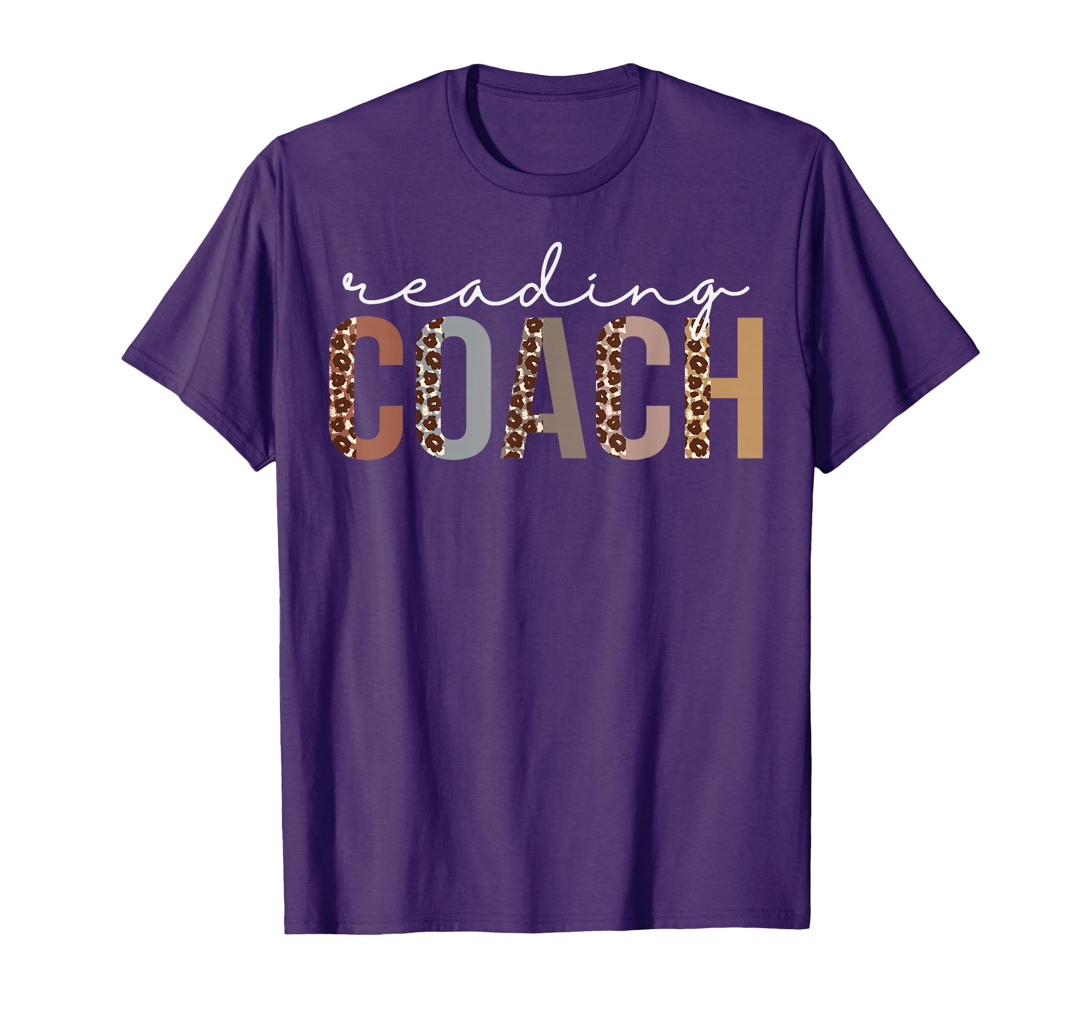 Reading Coach Leopard T-Shirt - Casual Everyday Wear for Adults - T-Shirt, Sweatshirt, Hoodie
