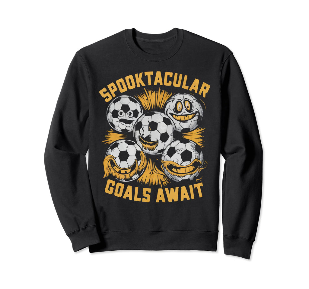 Soccer Halloween Spooky Sweatshirt - Custom Art Print for Adults - T-Shirt, Sweatshirt, Hoodie