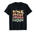Eat Sleep Soccer Repeat Football T-Shirt - Aesthetic Graphic Unisex - T-Shirt, Sweatshirt, Hoodie