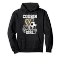 Cousin Birthday Soccer Cousin Leopard Hoodie - Unique Graphic for Adults - T-Shirt, Sweatshirt, Hoodie