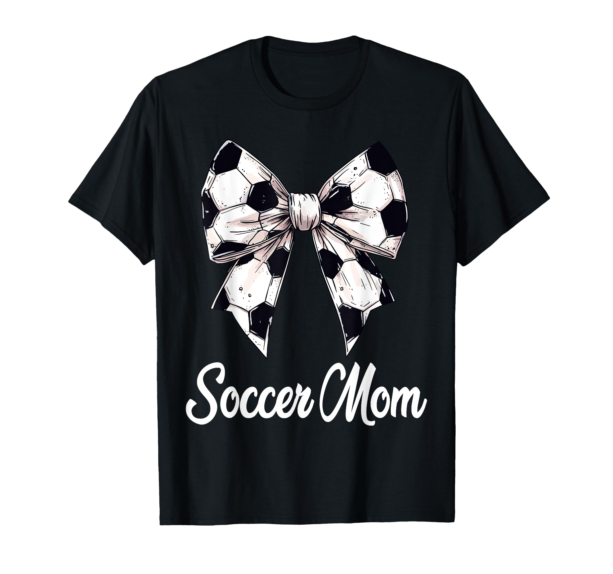 Soccer Mom Coquette Bow Soccer Lovers T-Shirt - Graphic Print Unisex - T-Shirt, Sweatshirt, Hoodie