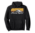 Mount Rainier Mountains Sun 80S Hoodie - Minimalist Print Men Women - T-Shirt, Sweatshirt, Hoodie
