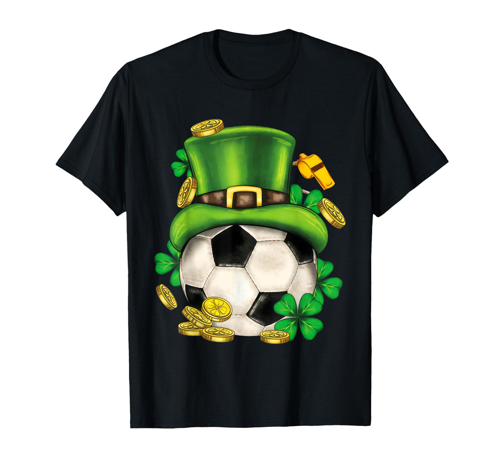 St Patricks Soccer Leprechaun Hat Game T-Shirt - Custom Art Print Unisex - T-Shirt, Sweatshirt, Hoodie