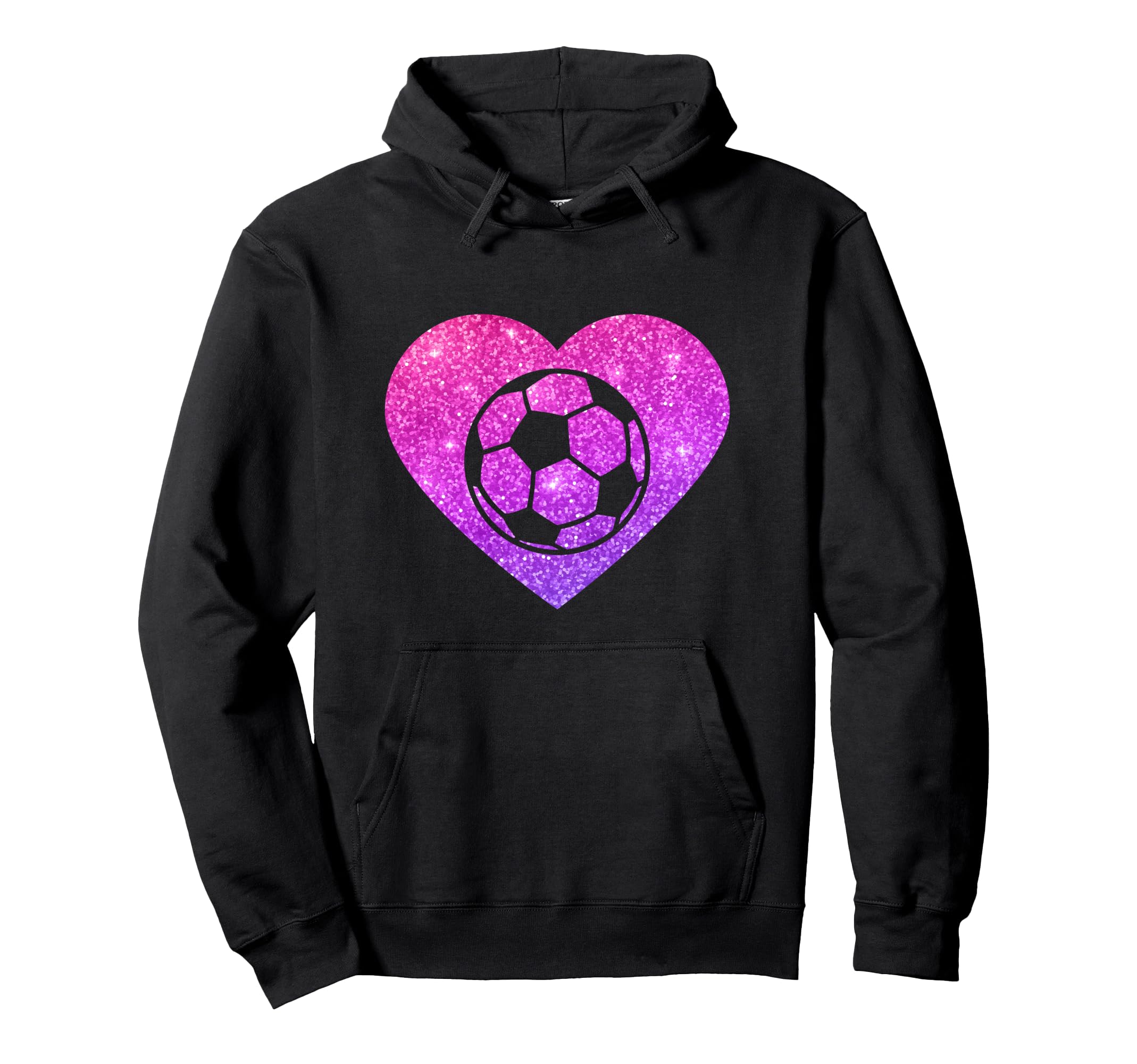 Soccer Ball Heart Gift Teens And Hoodie - Minimalist Print Men Women - T-Shirt, Sweatshirt, Hoodie