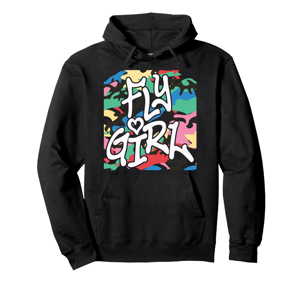 Fly 80S 90S Old School Camo B Hip Hop Hoodie - Unique Graphic Unisex - T-Shirt, Sweatshirt, Hoodie