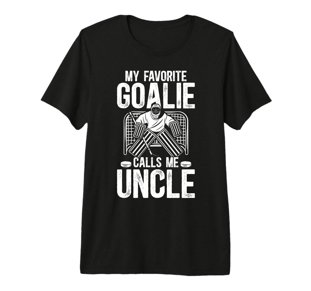 Mens Proud Ice Hockey Goalie Uncle T-Shirt - Aesthetic Graphic Unisex - T-Shirt, Sweatshirt, Hoodie