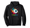 Soccer Drip Theme Dripping Soccer Ball Hoodie - Minimalist Print Unisex - T-Shirt, Sweatshirt, Hoodie
