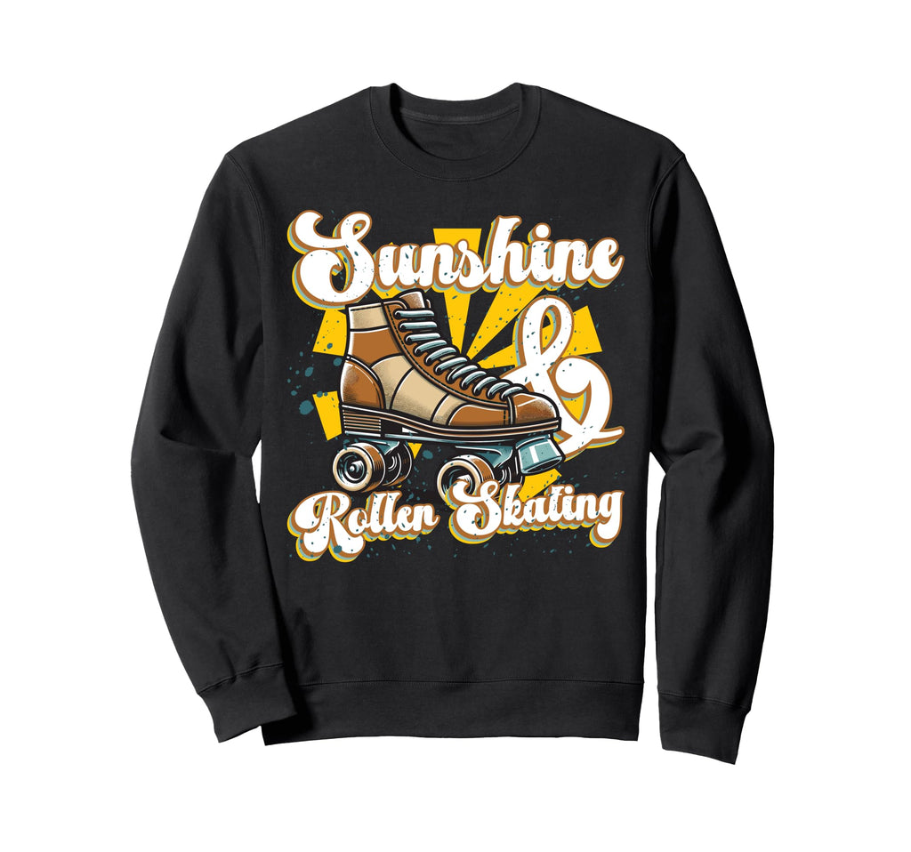 Roller Skating Skate 1970S Sunshine Sweatshirt - Graphic Print Men Women - T-Shirt, Sweatshirt, Hoodie