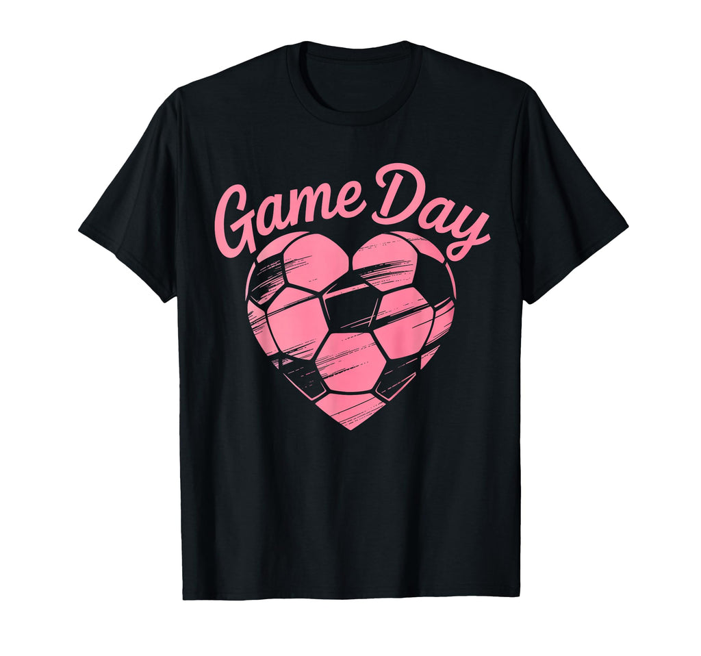 Womens Soccer Game Day Ladies Heart Soccer T-Shirt - Novelty Apparel Unisex - T-Shirt, Sweatshirt, Hoodie