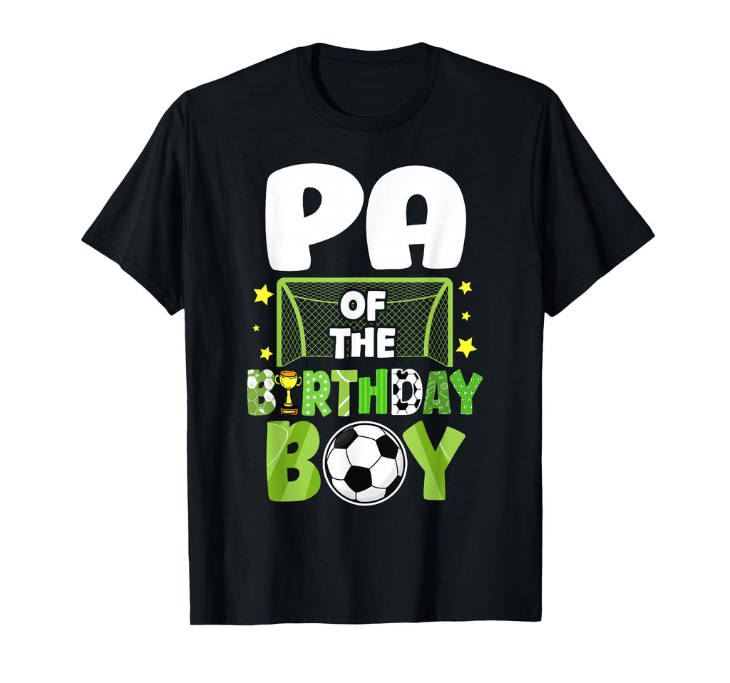Soccer Pa Birthday Party Family Matching T-Shirt - Graphic Print for Adults - T-Shirt, Sweatshirt, Hoodie
