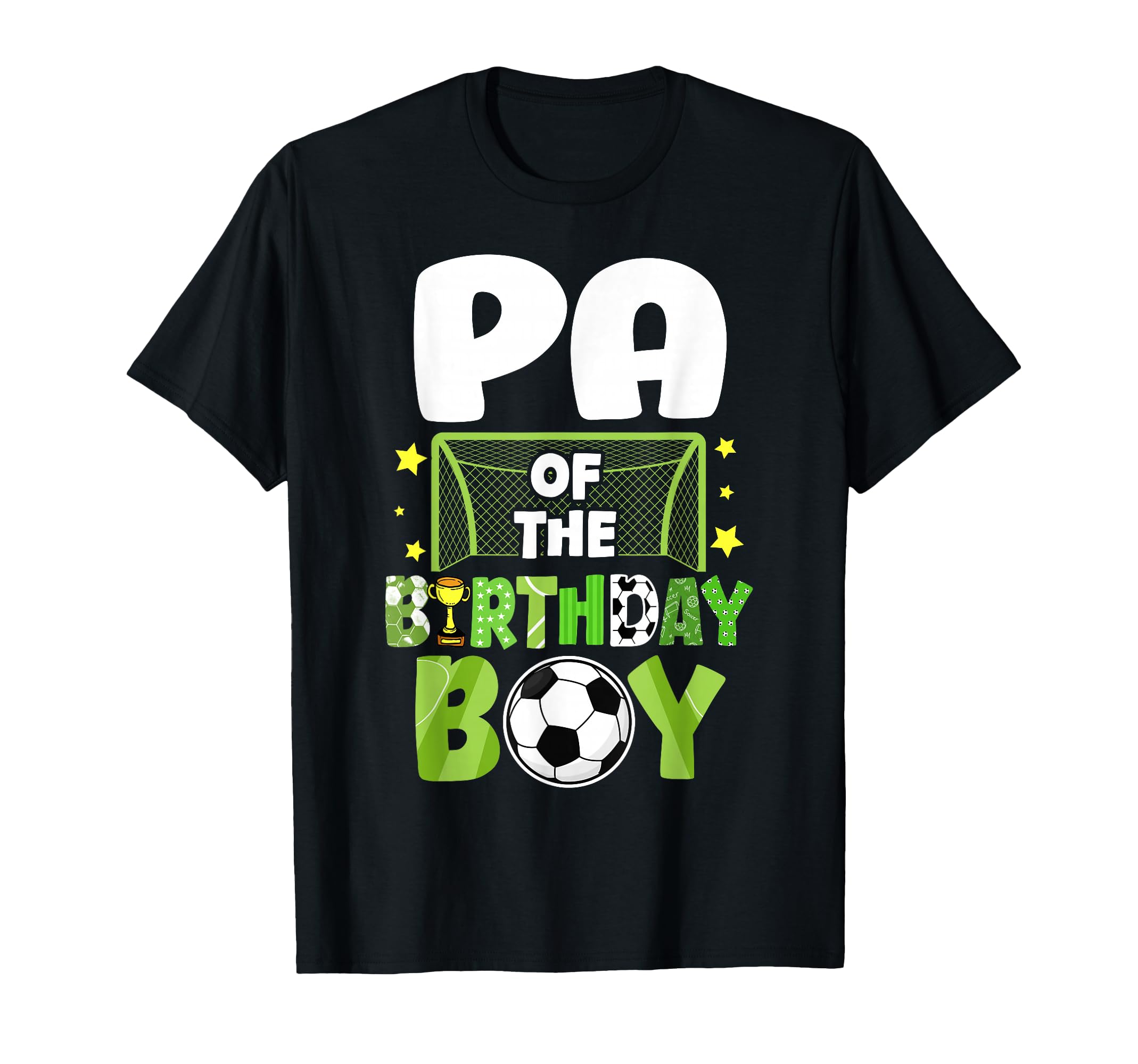 Soccer Pa Birthday Party Family Matching T-Shirt - Graphic Print for Adults - T-Shirt, Sweatshirt, Hoodie