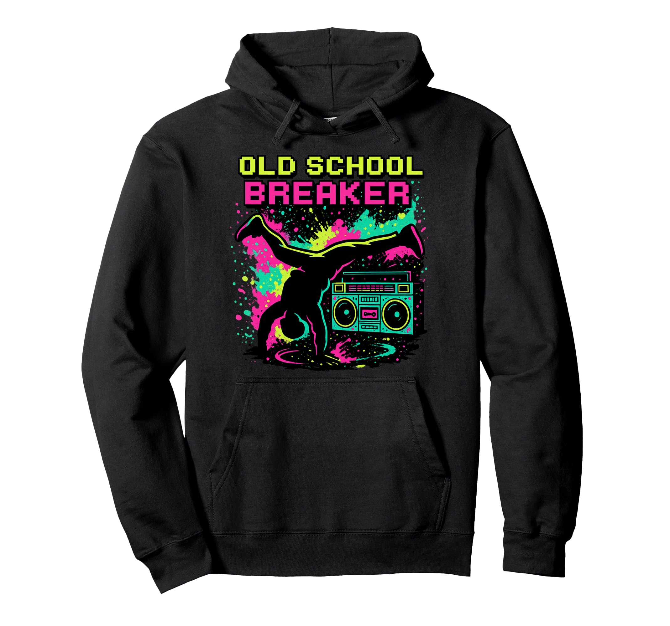 Breakdancing Hip Hop 80S Boombox Old Hoodie - Novelty Apparel Unisex - T-Shirt, Sweatshirt, Hoodie