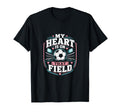 My Heart Is That Field Soccer Mom T-Shirt - Minimalist Print Unisex - T-Shirt, Sweatshirt, Hoodie